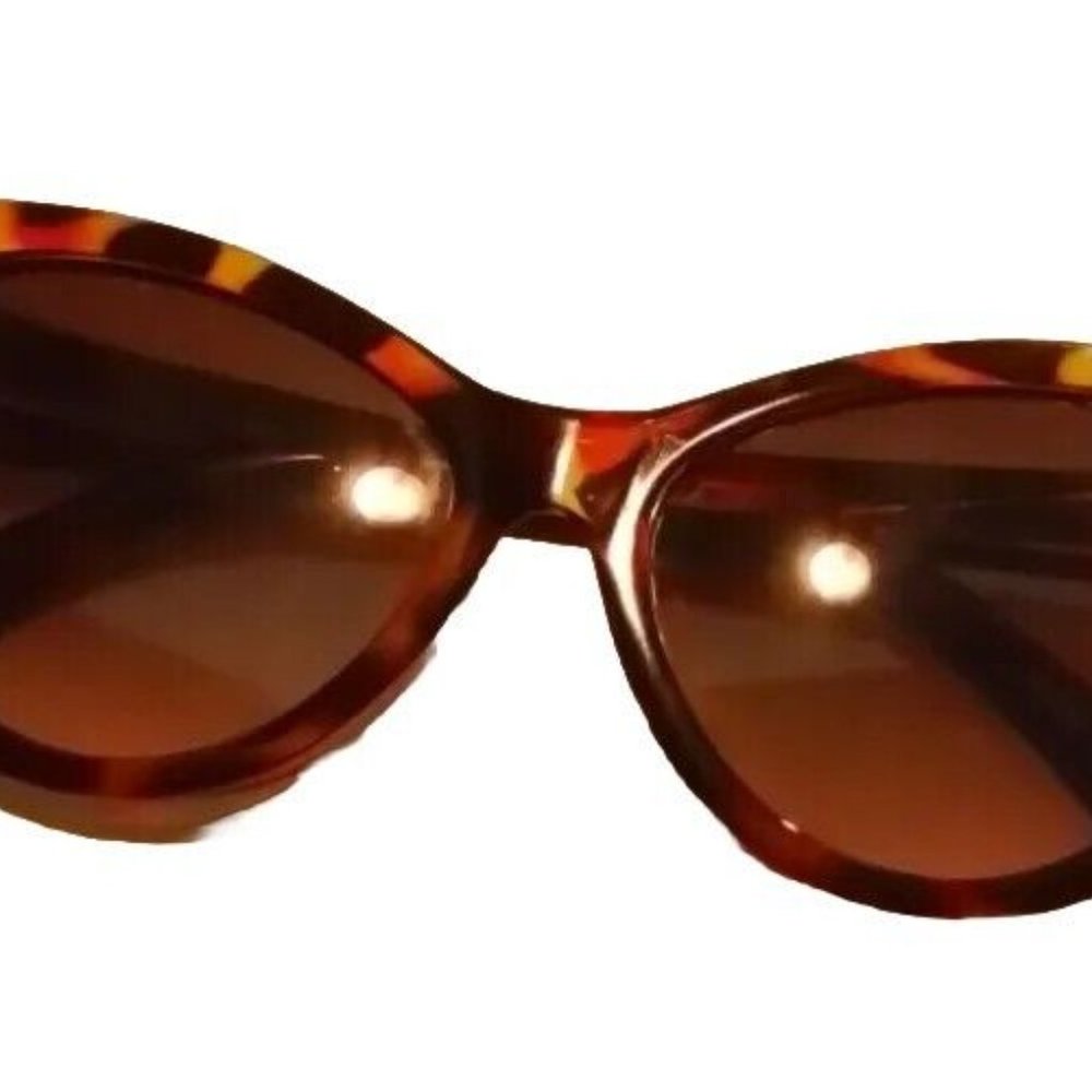 Cats Eye Amber Eye Glasses Vintage With Lenses Gl1